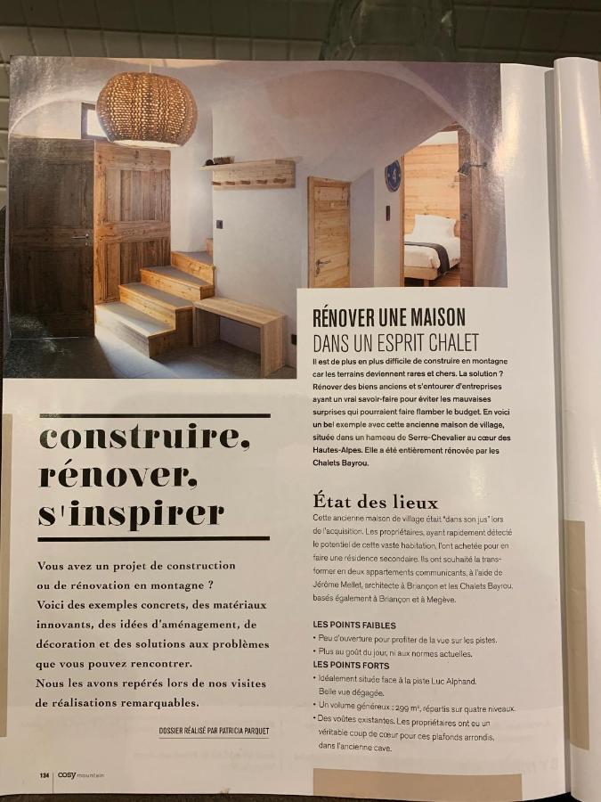 Le Gabion, Luxueux Appartement Avec Sauna, Serre Chevalier Vallee Saint-Chaffrey Eksteriør billede